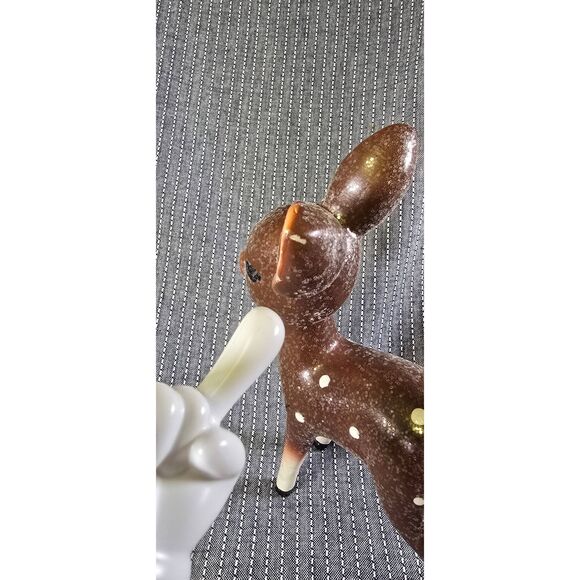 Retro Style Sugar Glitter Ceramic Deer - Picture 5 of 9